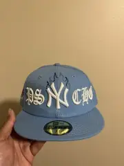 New Era New York Yankees Custom “ Sashiko Stitch”Psycho Hat 7 5/8