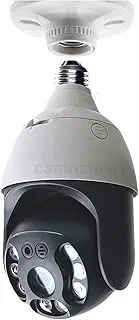 5MP TUYA 360° Light Bulb Security Camera, Smart Wireless WiFi HD Security Camera for Indoor- Outdoor with Motion Detection and Alarm Night Vision,5mp Camera