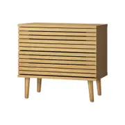Oikiture Bedside Tables Set of 2 Nightstand Side Table 2 Drawers Storage Cabinet