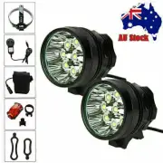 Bike Headlight Bicycle Flashlight Front Light Lamp Torch Waterproof AU