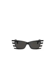 Geometric frame sunglasses 53 Black White