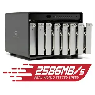 OWC ThunderBay 8 Thunderbolt 3 八槽 2.5/3.5 吋硬碟或 SSD 外接盒