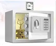 Electronic Home Security Safe Lock Box Cash Box Security Box for Office Or Home Use Wall Mountable for Deposit Boxes, Jewelry with Coin Slot 31x20x20cm,Pink