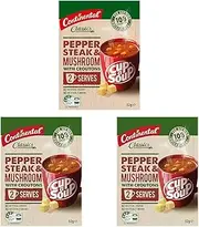 Continental Classics Pepper Steak & Mushroom Cup A Soup 52 g (Pack of 3)