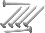 INOOMP 6pcs Flat Head Survey Markers Stainless Steel Stakes for Accurate Measurements Lawn Edging Fence Installation and Outdoor Construction Projects