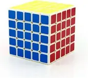 HUIJINCHAOSHI Game Cube, ABS Environmental Material, Second-Order Third-Order Square Fourth-Order Fifth-Order Sticker Solid Color Puzzle Toy Handheld Games ( Color : 6 )