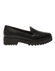 [Easy Steps] Veanna Flat Shoes in Black Leather