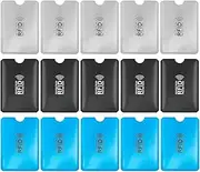 [huifllyhui] 15 Pcs RFID Blocking Sleeves Envelopes Card Holder,RFID Blocking Credit Card Sleeves RFID Security Holders Suit Set RFID Identity Card Protector for Women Men