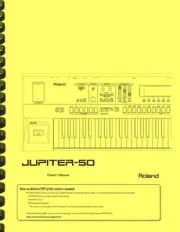 Roland Jupiter 50 Synthesizer Keyboard 3-in-1 OWNER'S MANUAL