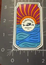 CORONADO BREWING mermaid Idiot Islander can STICKER decal craft beer brewery