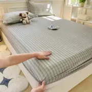 Non Slip Mattress Cover Soft Bed Sheets Fitted Sheet For Double King Queen Bed