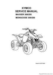 KYMCO Mongoose 250 300 MAXXER Cyclepedia Printed ATV Service Manual