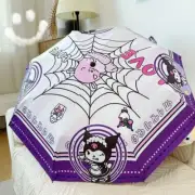 Umbrella Kawaii Kuromi Purple Cartoon Automatic Sunshade Umbrella Sun Umbrella