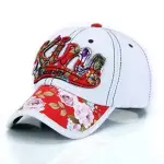 【米蘭精品】牛仔帽防曬棒球帽(時尚俏麗玫瑰花情人節生日聖誕節交換禮物女帽子73DA2)