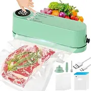 Vacuum Sealer Machine,3 in 1 Rechargeable Food Sealer,Portable Mini Bag Sealer,Multi-Functional Food Vacuum Sealer with 8 Vacuum Sealer Bags,for Preservation Snack and Storage Food