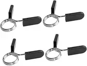 BELLIFFY Barbell Clamp for Men 4pcs Dumbbell Clip Barbell Spring Clip Collars Essential for Home Gym Accessories Collars for Weightlifting