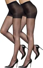[Silkies] Women's Ultra Sheer Control Top Pantyhose (2 Pair