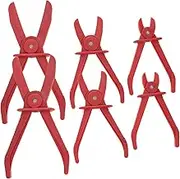 Mikinona 6pcs Car Tubing Cut Off Pliers Durable Auto Repair Tools One Handed Operation Suitable for Brake and Coolant Hoses Convenient Lock Bar Design