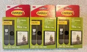 ✔ 3 Packs 3M Command 12 LARGE Hanging Strip Value Packs holds 15 lbs (36 pairs )