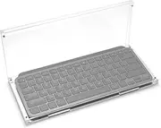 Geekria Keyboard Clear Case Protector, Acrylic Dust Cover, Magnetic Closing Dust Cover Compatible with Logitech MX Keys Mini Minimalist Wireless Illuminated Keyboard, MX Backlit Keys Mini