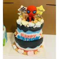 在飛比找蝦皮購物優惠-寇比造型蛋糕 蜘蛛人 造型蛋糕 雙層蛋糕 蛋糕 生日蛋糕