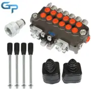 21GPM Hydraulic Backhoe Directional Control Valve 6 Spool W/Joysticks/Conversion