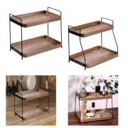2 Tier Kitchen Counter Shelf Spice Rack for Home Decoration Tabletop Perfume