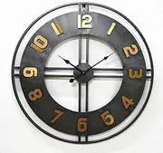 Garden Wall Clock, Retro Wall Clock Non Ticking Decorative Clocks for Outdoor or Indoor Use, Garden, Fence, Patio