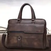 Men Briefcases Bag Laptop Business Travel Bag Handbags Leather Shoulder Bag