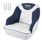 Captain Bucket Seat, Pontoon Boat Seat with Thickened Sponge Padding, Boat Captain Chair for Fishing Boat, Sightseeing Boat, Speedboat, Canoe,