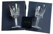 Waterford Lismore Crystal Wine Goblet 7” 10oz 1058121 Lot of 2 Boxes NEW Gift