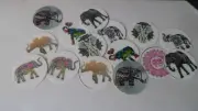 Pre Cut One Inch Bottle Cap Images! ELEPHANTS Free Ship