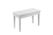 Melodic Piano Stool Wooden Bench Chair Keyboard Seat with Storage White