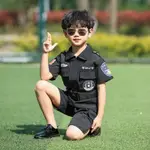 現貨 免運 兒童警察服軍裝套裝男孩警官警服特警演出服小特警服裝特種兵衣服