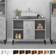 Sink Cabinet under Sink Storage Bathroom Vanity Unit Engineered Wood vidaXL