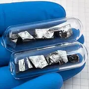 5g 99.999% High Purity Glass Sealed Germanium Block, Argon Filled, Metallic Ge, for Elemental Sample Collection, Classroom Demonstrations, Science and Laboratory Project Research