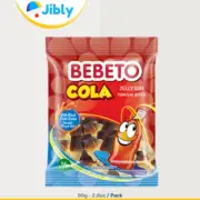 Bebeto Cola Gummy Candy|Tasty Snacks|80g Packs|Worldwide Shipping|Wholesale Deal