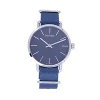 在飛比找PChome商店街優惠-Calvin Klein 歐亞休閒風主義帆布優質時尚腕錶-灰