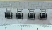Herpa 4X Liebherr Crane Cable Roller Assembly w/ Metal Sheaves 1:87 HO Scale