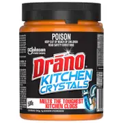 Drano 500g Kitchen Drain Crystals