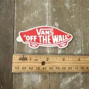 Vans Off The Wall Red Sticker Decal New