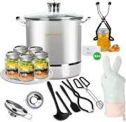 Canning Pot Canning Supplies Starter kit Water Bath Canner with Lid Stainless