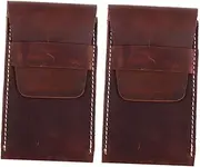 NIYANGLE 1Pc Portable Watch Pouches Durable Leather Storage Bags for Travel Organization Wear Resistant Watch Containers present