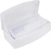 FOMIYES Transparent Lid Sterilizer Box for Nail Art Tools Lightweight Cleaning Tray for Salon Nail School and Home Use Durable Storage for Easy Carrying and Organizing