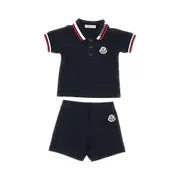 [MONCLER] MONCLER Two-piece cotton piquet set Kids 12-18 12-18