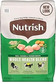 Rachael Ray Nutrish Real Chicken & Veggies Recipe Dry Dog Food, 40 Pounds