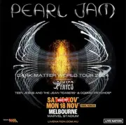 2 x PEARL JAM MELBOURNE TICKETS - SAT NOV 16 2024 - 2 FOR $460! *Section L1 -27
