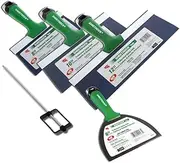 USG Sheetrock Pro Series Blue Steel Drywall Taping Knife with Matrix Style Handle (4-Piece 6"/8"/10"/12")