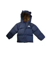 The North Face Baby Down Fleece Jacket Size 12-18M Summit Navy Polyester