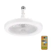 Rotatable 3In1 Ceiling Fan with Remote Control Lighting Lamp E27 Converter Base